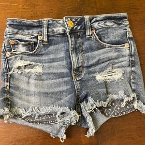 Blue denim shorts from American Eagle